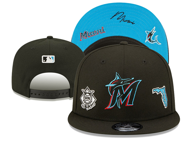 Miami Marlins 2025 Stitched Snapback Hats 002